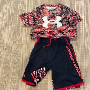 Boys youth medium under armor outfit